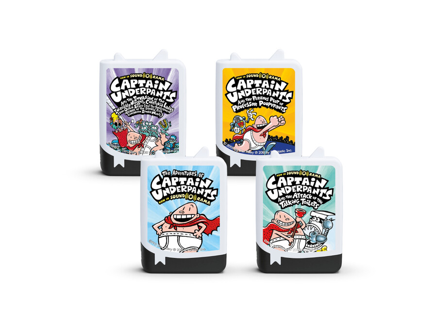 audiolivro do capitão cuecas tonies - pack de 4