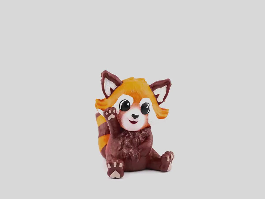 equipa de conservação nina a panda vermelha tonie
