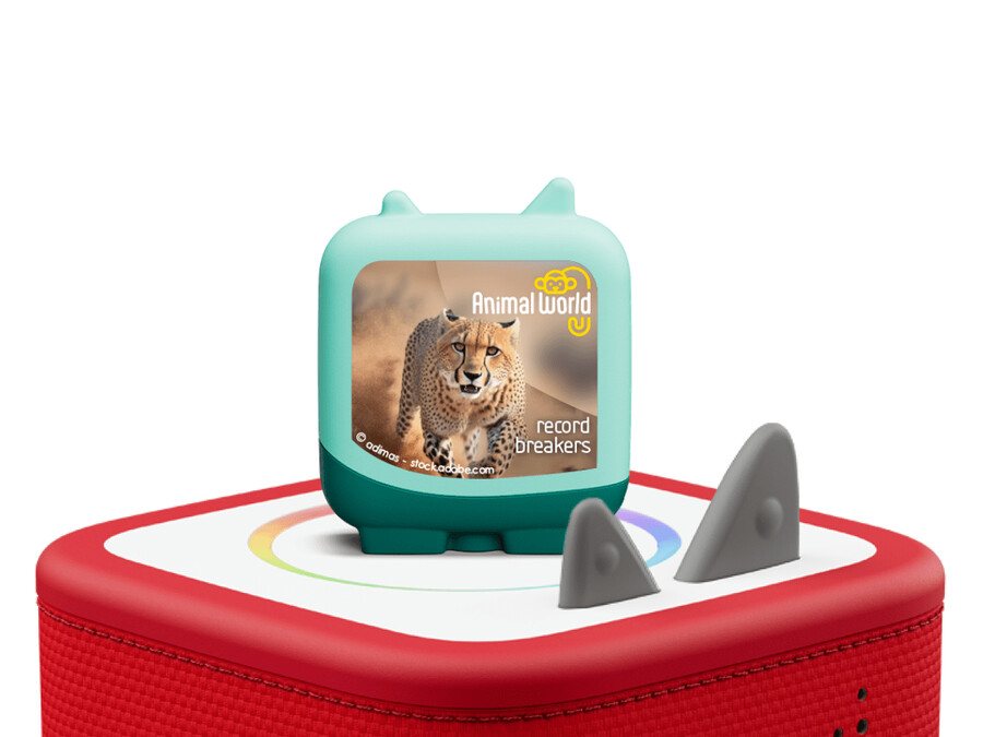 animais recordistas quebradores do mundo animal clever tonies - pack de 4