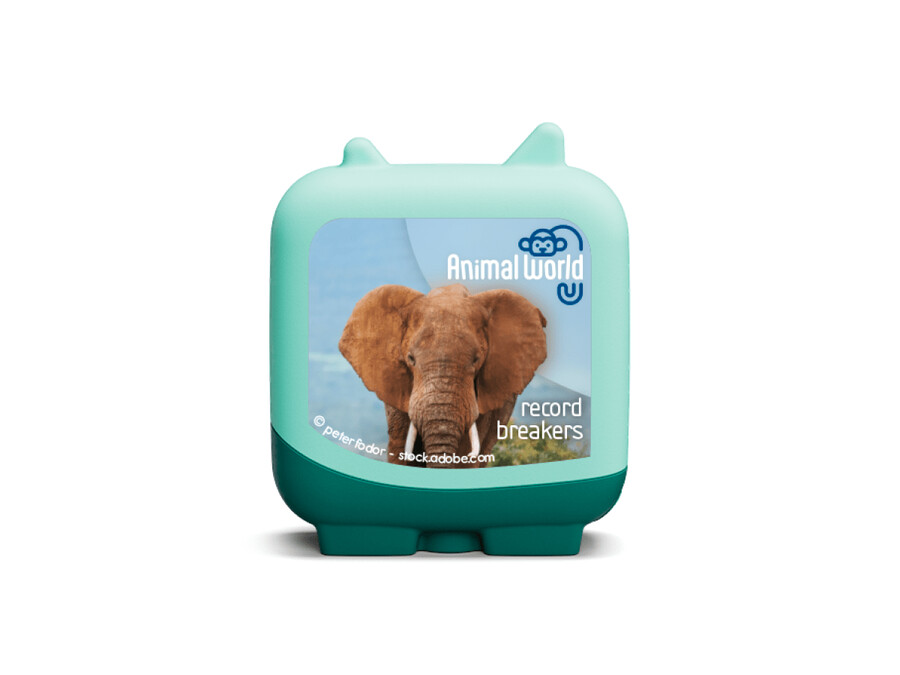 animais recordistas quebradores do mundo animal clever tonies - pack de 4