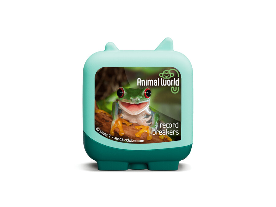 animais recordistas quebradores do mundo animal clever tonies - pack de 4