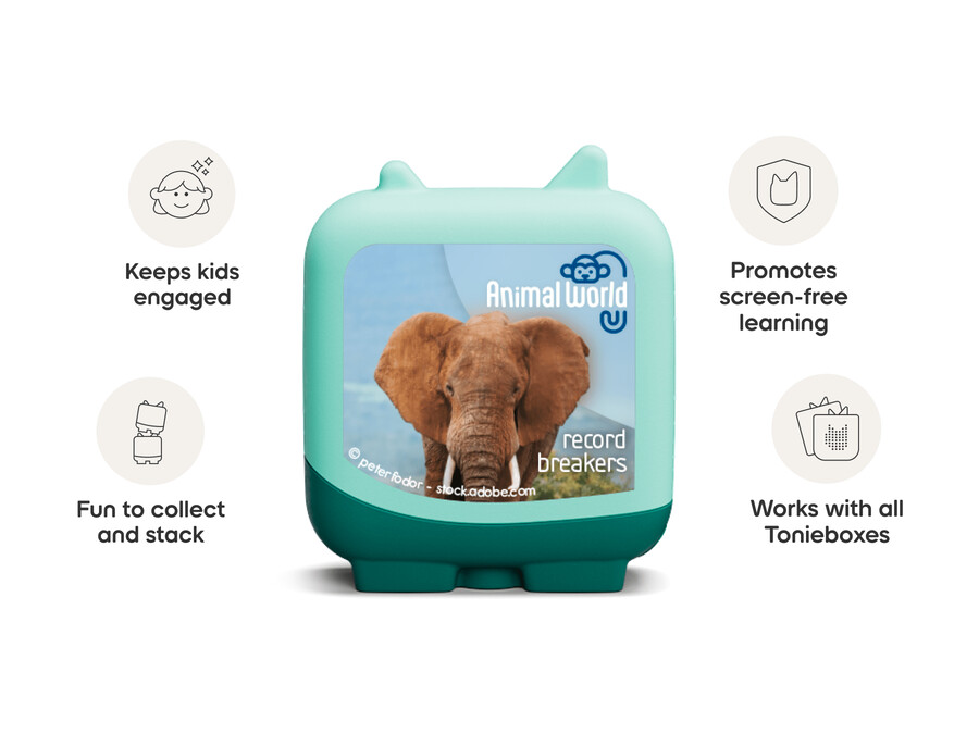 mundo animal elefante e sapo brinquedos inteligentes tonies - pack de 2