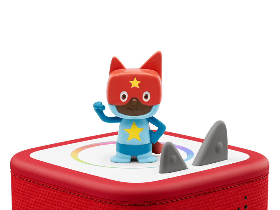 super-herói azul e vermelho - criativa tonie