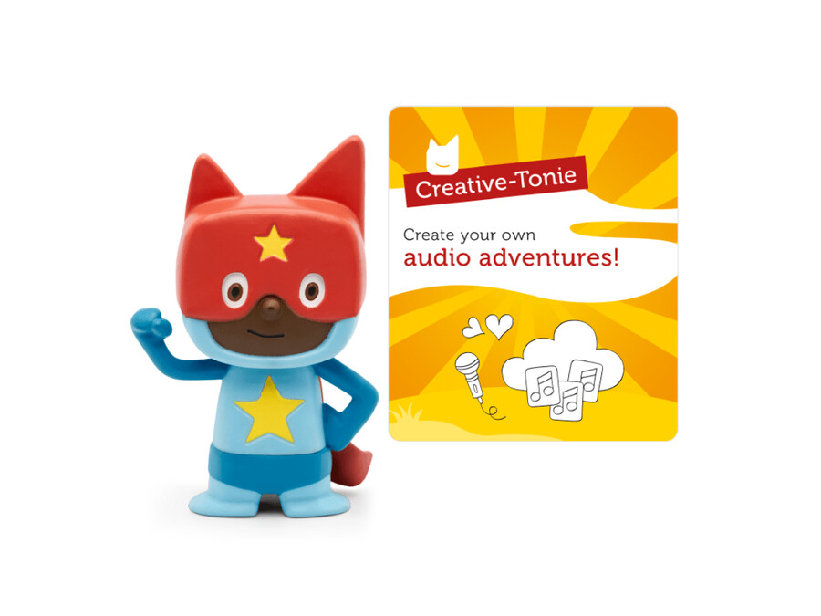 super-herói azul e vermelho - criativa tonie