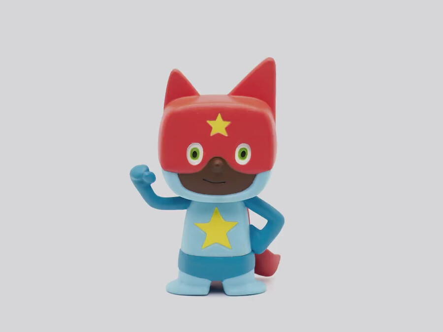 super-herói azul e vermelho - criativa tonie