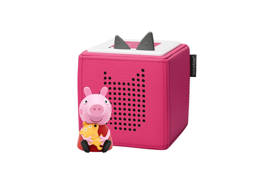 conjunto inicial peppa pig toniebox 1 - rosa