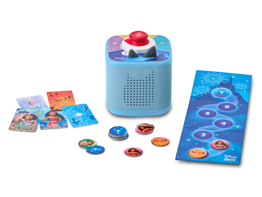 pack toniebox com 2 jogos disney - azul celeste