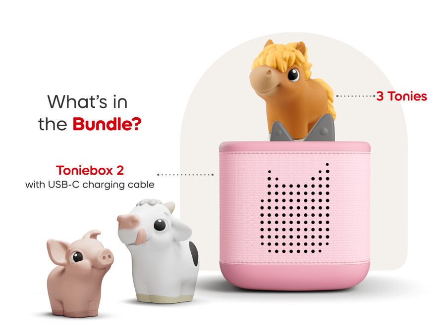 toniebox 2 o meu primeiro pack tonies - rosa nuvem