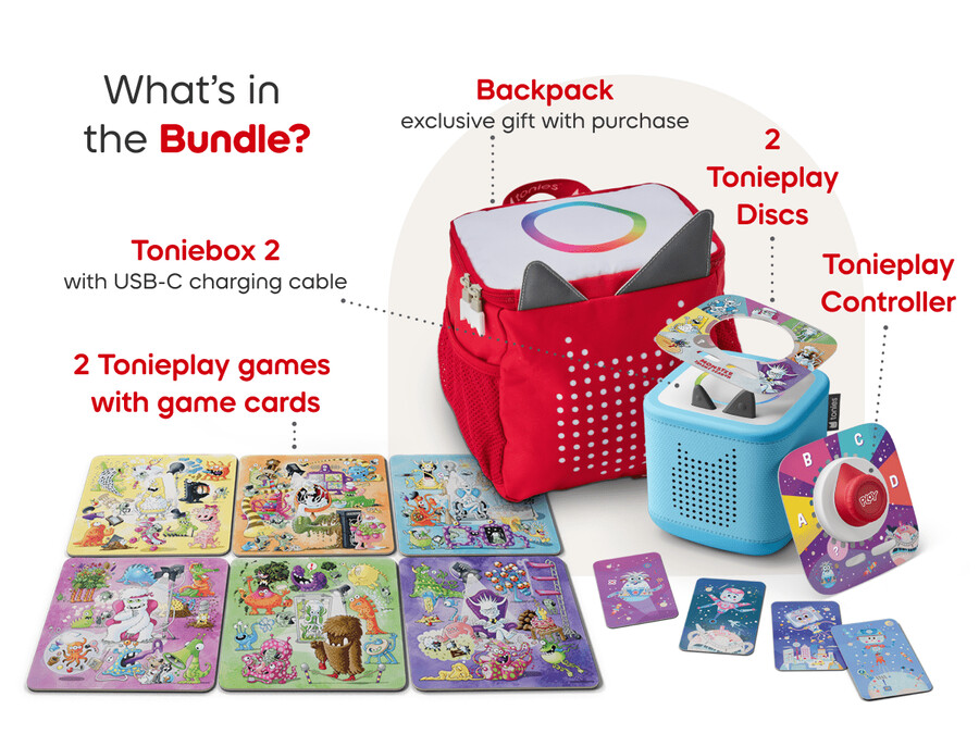 pack de 2 jogos toniebox tonies originals - azul celeste