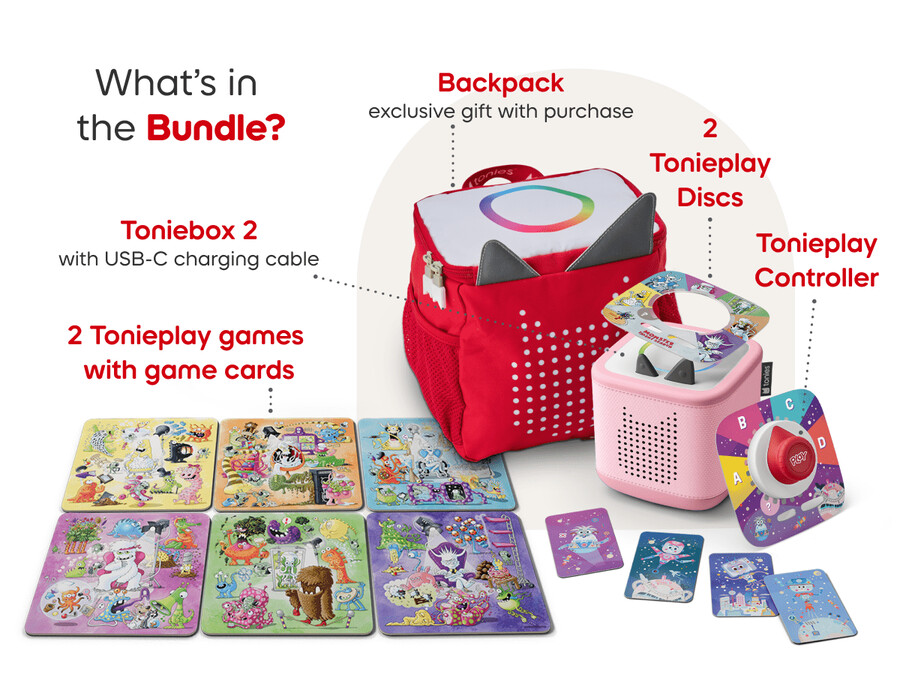 pack de 2 jogos toniebox tonies originals - rosa nuvem