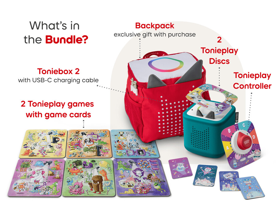pack de 2 jogos toniebox tonies originals - azul turquesa tropical